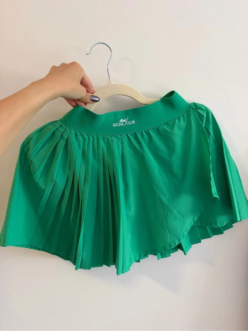 Teal Pleated Tennis Skirt and sports bra set for padel Bali social club xs